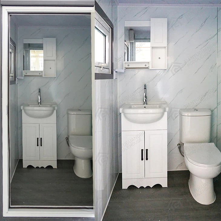 Readymade Steel Portable Toilet With Bathroom