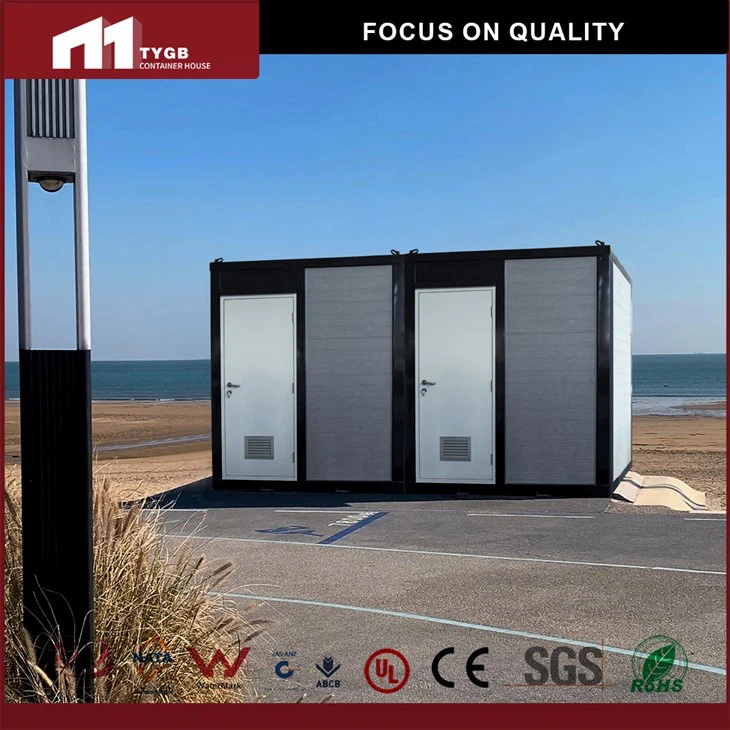 Readymade Steel Portable Toilet With Bathroom